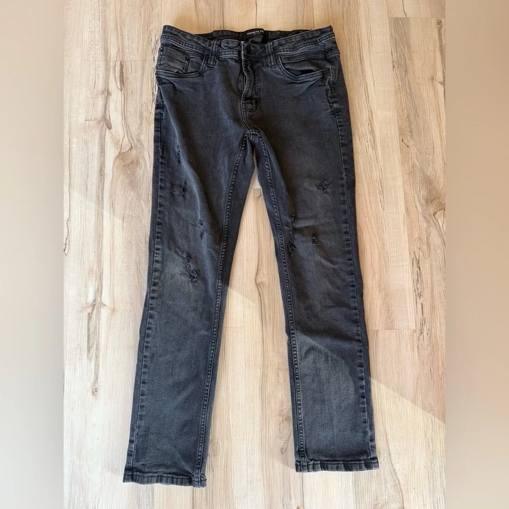 Kenneth Cole Charcoal/ black  Slim Fit Jeans men’s 32x30